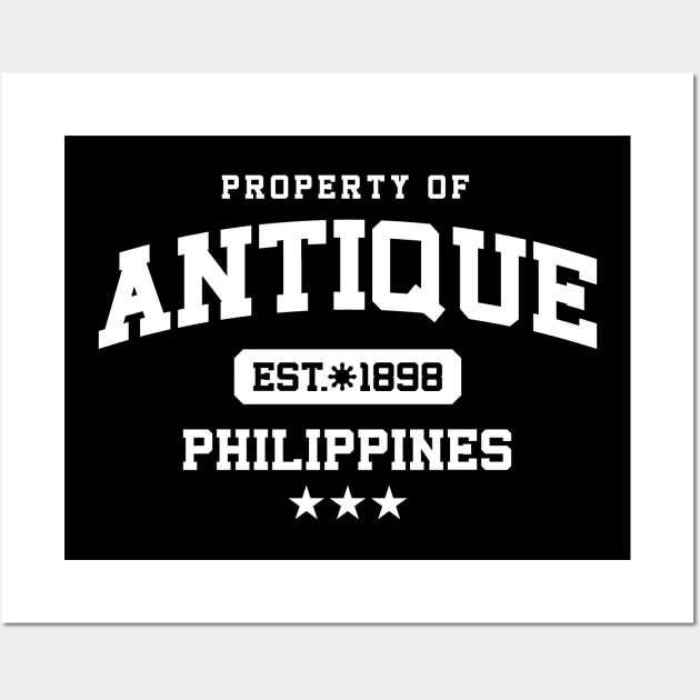 Antique - Property of the Philippines Shirt (WHITE) Wall Art by pinoytee